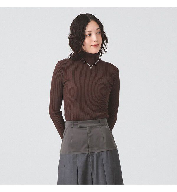 Ray BEAMS 「14ゲージ リブ タートル ネック ニット」|ニット・セーター|