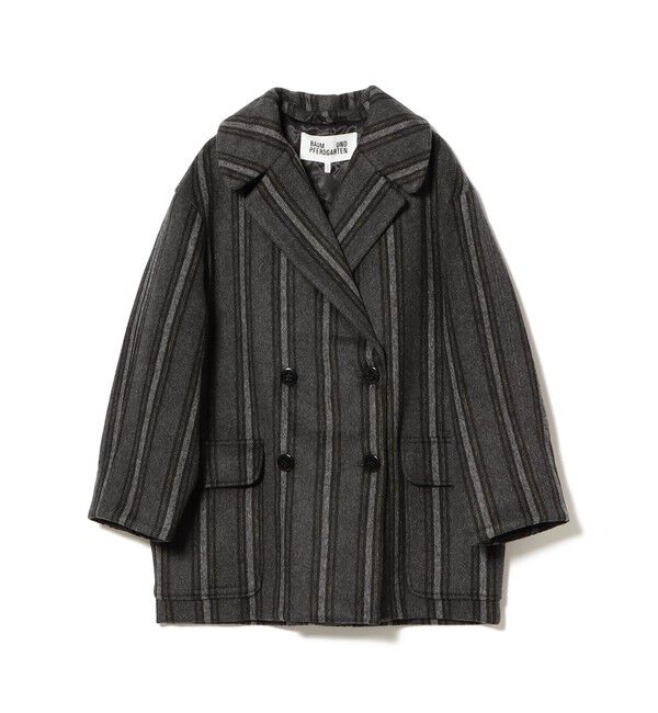 Demi-Luxe BEAMS 「BAUM UND PFERDGARTEN / ストライプ ダブルジャケット」|ダッフルコート|