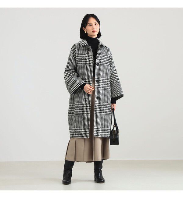 Demi-Luxe BEAMS 「MACKINTOSH / COLIIN グレンチェック コート」|ダッフルコート|BLACK_GLEN_CHECK
