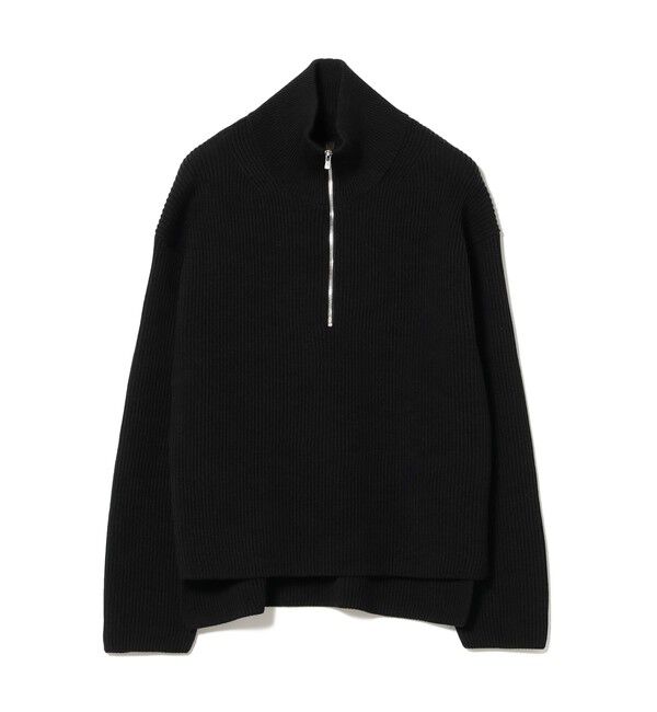 Demi-Luxe BEAMS 「BATONER / ウール リブ ハーフジップ ニット」|ニット・セーター|