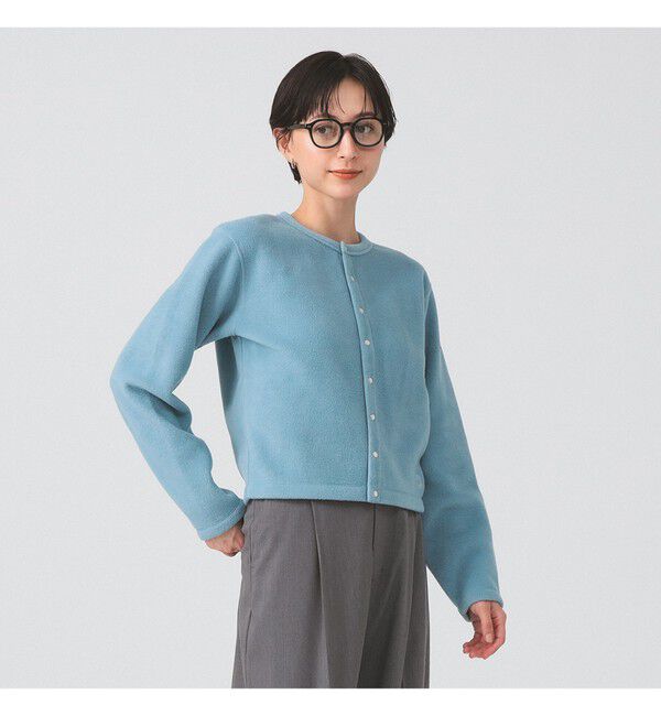 Ray BEAMS 「ORCIVAL / フリース クルーネック カーディガン」|カーディガン|