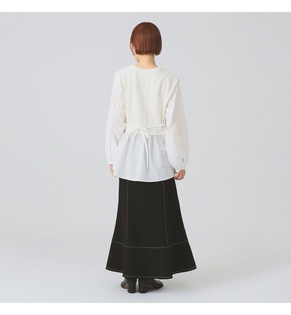 Ray BEAMS 「ケーブル ジャガード キリカエ シャツ」|シャツ・ブラウス|