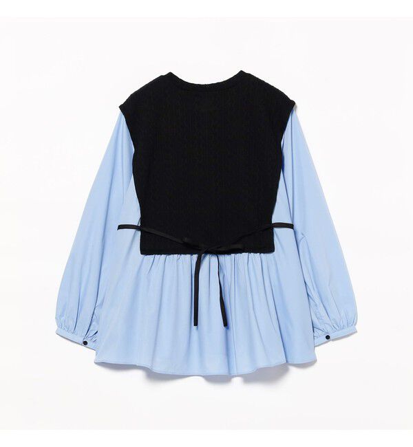 Ray BEAMS 「ケーブル ジャガード キリカエ シャツ」|シャツ・ブラウス|