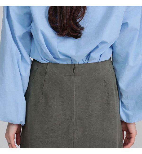 Demi-Luxe BEAMS 「フェイクスエード フレアスカート」|スカート|