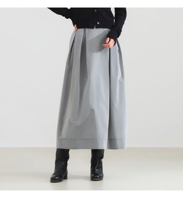 Demi-Luxe BEAMS 「シルバー タックスカート」|スカート|