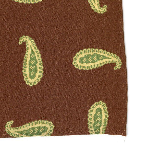 BEAMS PLUS「BEAMS PLUS / ペイズリー プリント シルク チーフ」|ハンカチ|