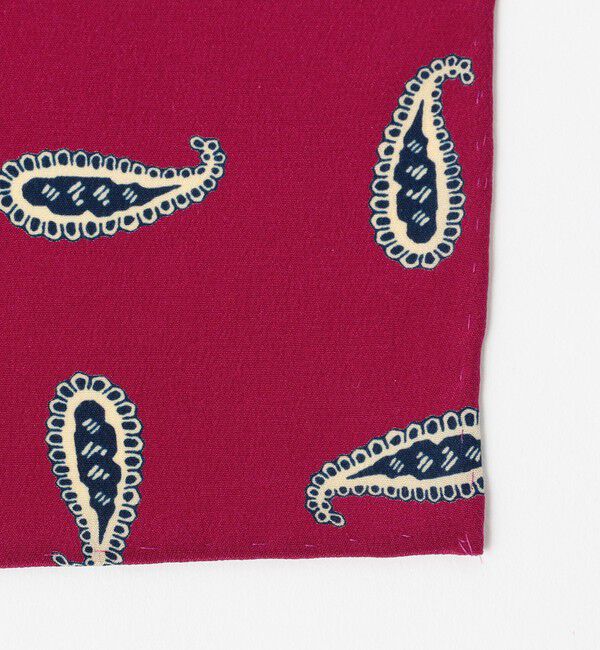 BEAMS PLUS「BEAMS PLUS / ペイズリー プリント シルク チーフ」|ハンカチ|