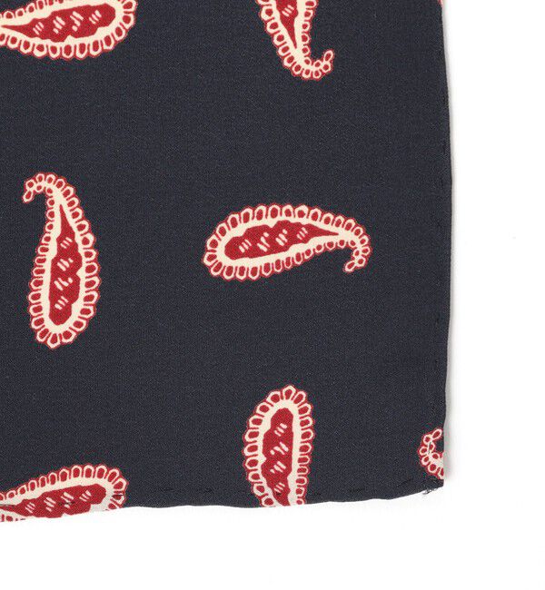 BEAMS PLUS「BEAMS PLUS / ペイズリー プリント シルク チーフ」|ハンカチ|