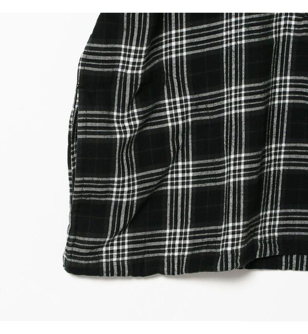 BEAMS「ワイドフィット チェック プルオーバーシャツ」|シャツ・ブラウス|