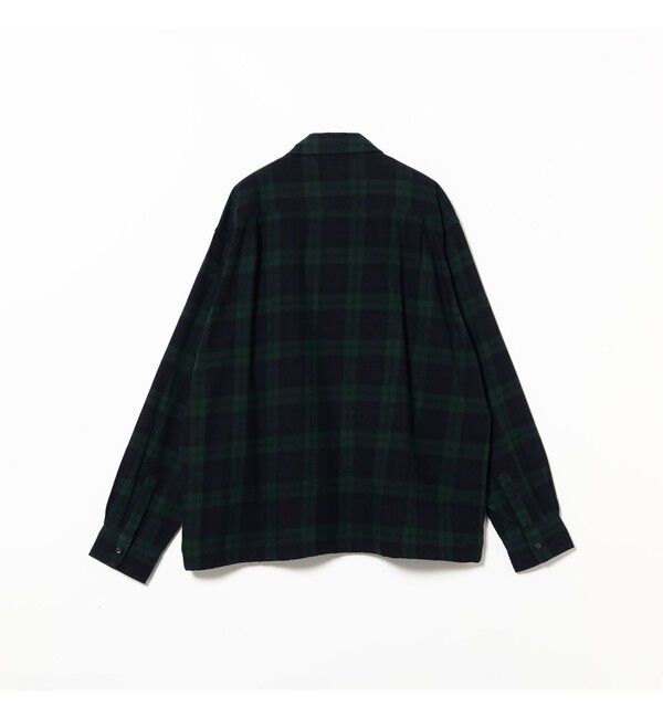BEAMS「ワイドフィット チェック プルオーバーシャツ」|シャツ・ブラウス|