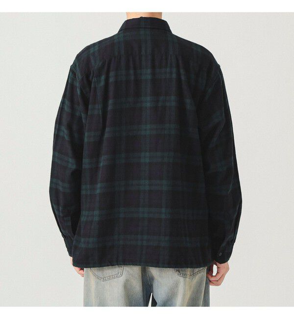 BEAMS「ワイドフィット チェック プルオーバーシャツ」|シャツ・ブラウス|