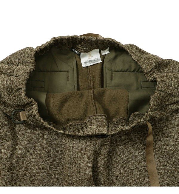 BEAMS「【別注】Gramicci / ボンディング ニット フリースパンツ」|チノ|