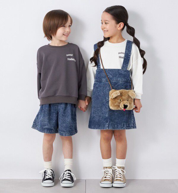 SHIPS any「【SHIPS any別注】MONMIMI: プリント 長袖 スウェット<KIDS>」|Tシャツ・カットソー|