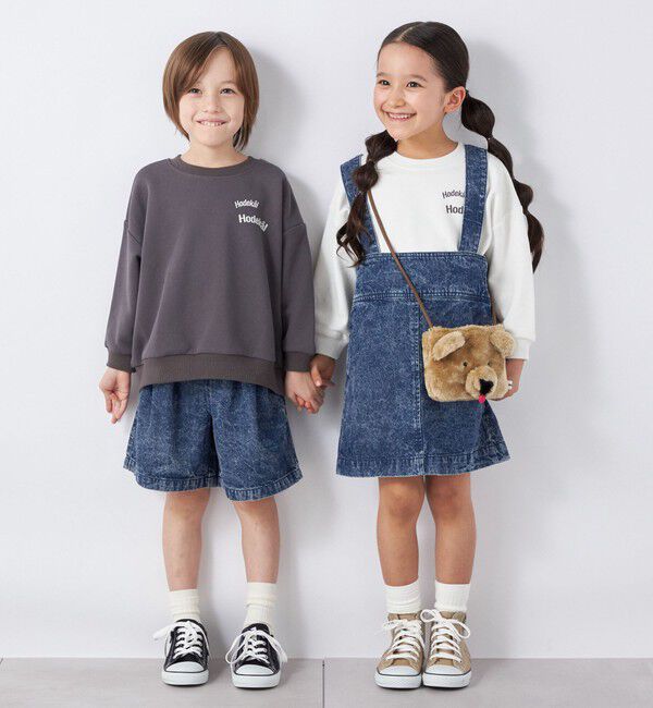 SHIPS any「【SHIPS any別注】MONMIMI: プリント 長袖 スウェット<KIDS>」|Tシャツ・カットソー|