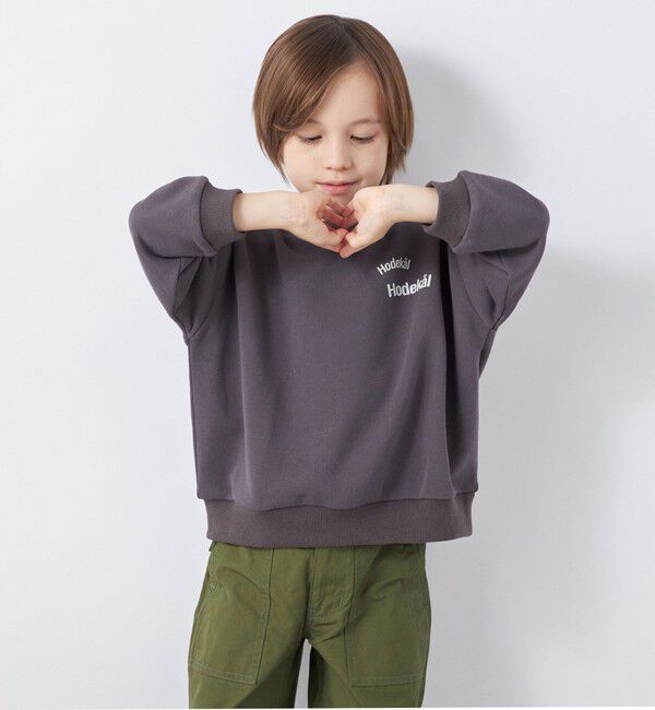 SHIPS any「【SHIPS any別注】MONMIMI: プリント 長袖 スウェット<KIDS>」|Tシャツ・カットソー|