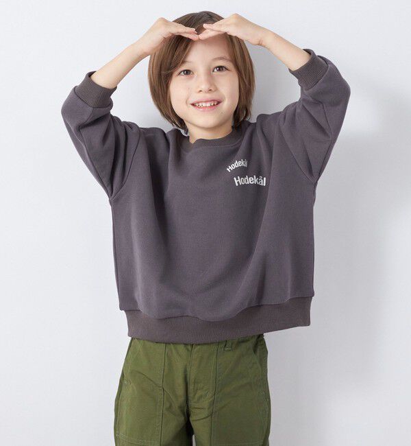 SHIPS any「【SHIPS any別注】MONMIMI: プリント 長袖 スウェット<KIDS>」|Tシャツ・カットソー|