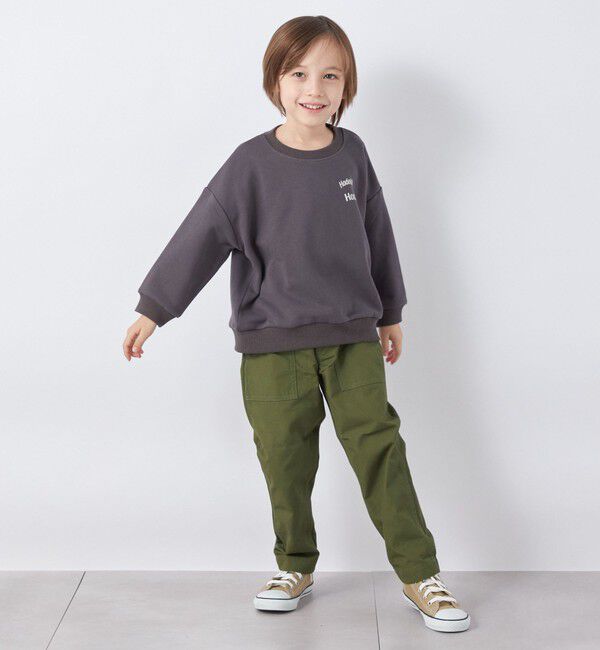 SHIPS any「【SHIPS any別注】MONMIMI: プリント 長袖 スウェット<KIDS>」|Tシャツ・カットソー|