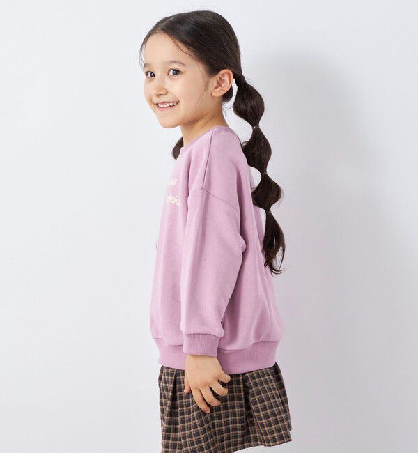 SHIPS any「【SHIPS any別注】MONMIMI: プリント 長袖 スウェット<KIDS>」|Tシャツ・カットソー|