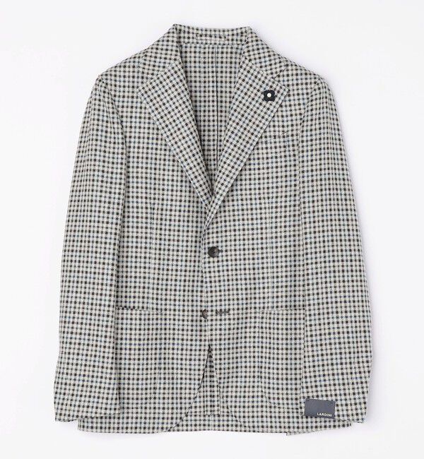 SHIPS「LARDINI: タータンチェック ジャケット」|テーラードジャケット|ネイビー