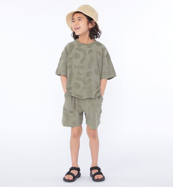 SHIPS KIDS「SHIPS KIDS:100～130cm / パイル ジャカード TEE」|Tシャツ・カットソー|