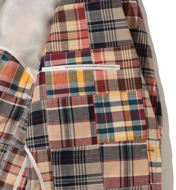 SHIPS「Southwick: CAMBRIDGE パッチワーク マドラスチェック 3B ジャケット」|テーラードジャケット|