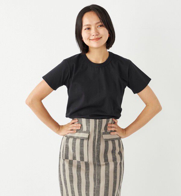 SHIPS Colors 「SHIPS Colors:〈洗濯機可能〉コットン ANTI-FOULING TEE」|Tシャツ・カットソー|ブラック