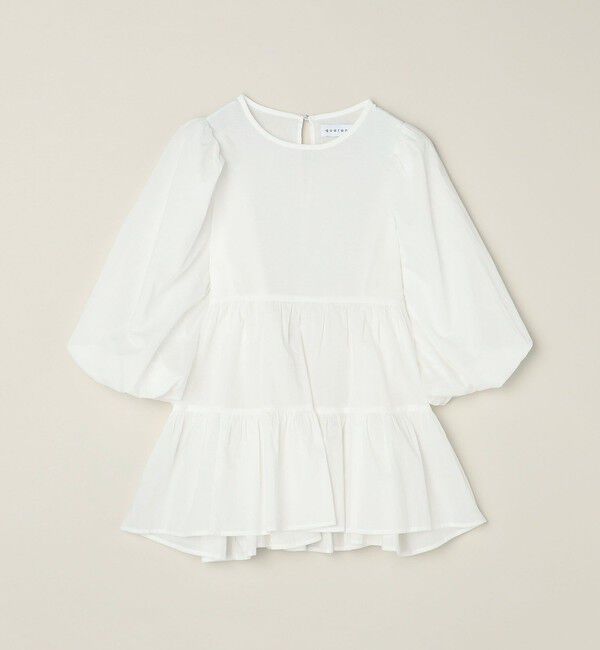 quaranciel「quaranciel:〈手洗い可能〉ボイル パフスリーブ ティアード ブラウス」|シャツ・ブラウス|