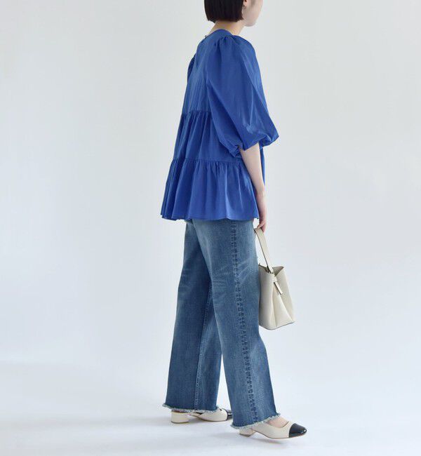 quaranciel「quaranciel:〈手洗い可能〉ボイル パフスリーブ ティアード ブラウス」|シャツ・ブラウス|