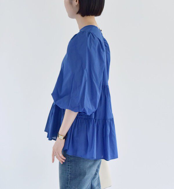 quaranciel「quaranciel:〈手洗い可能〉ボイル パフスリーブ ティアード ブラウス」|シャツ・ブラウス|