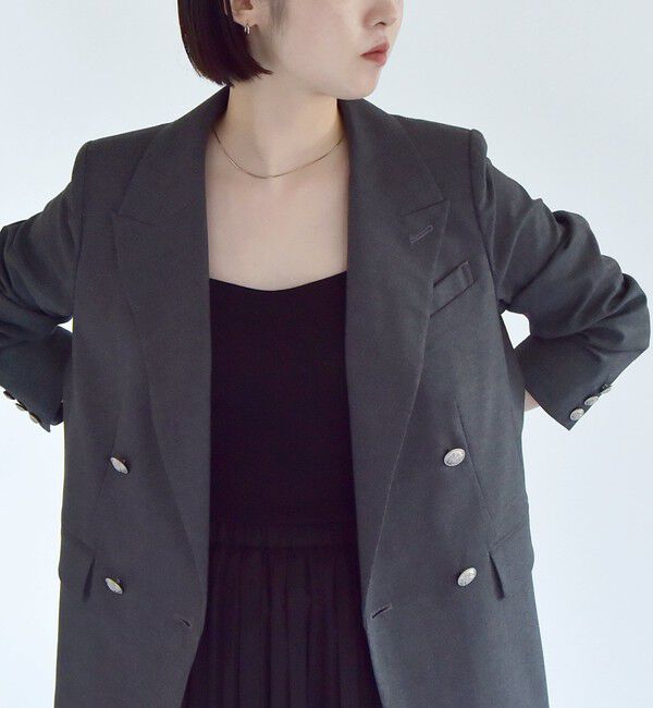 quaranciel「quaranciel:〈洗濯機可能〉フライス カップ付き インナー ブラ キャミソール」|インナー|ブラック