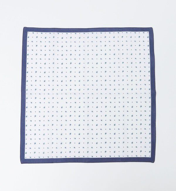 SHIPS「GRAZIINA: ペーズリー ポケットチーフ」|ハンカチ|ネイビー