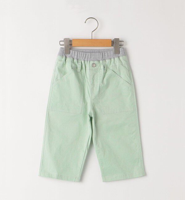 SHIPS KIDS「SHIPS KIDS:80～90cm / カラー 6分丈 ショーツ」|その他|ライトグリーン