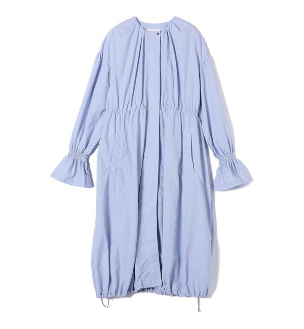 SHIPS for women「〈撥水加工/手洗い可能〉裾 ドロスト ノーカラー ロング コート 24SS ◇」|ノーカラーコート|