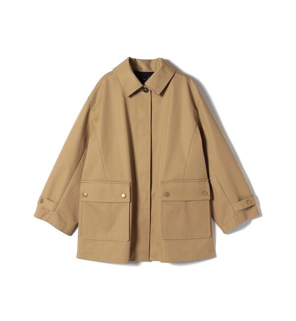 SHIPS for women「SHIPS Primary Navy Label:〈手洗い可能〉ボンディング ステンカラー コート」|ステンカラーコート|ベージュ
