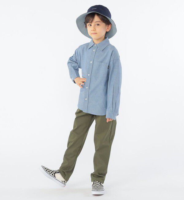 SHIPS KIDS「SHIPS KIDS:100～130cm / ボタンダウン リラックス 長袖 シャツ」|シャツ・ブラウス|