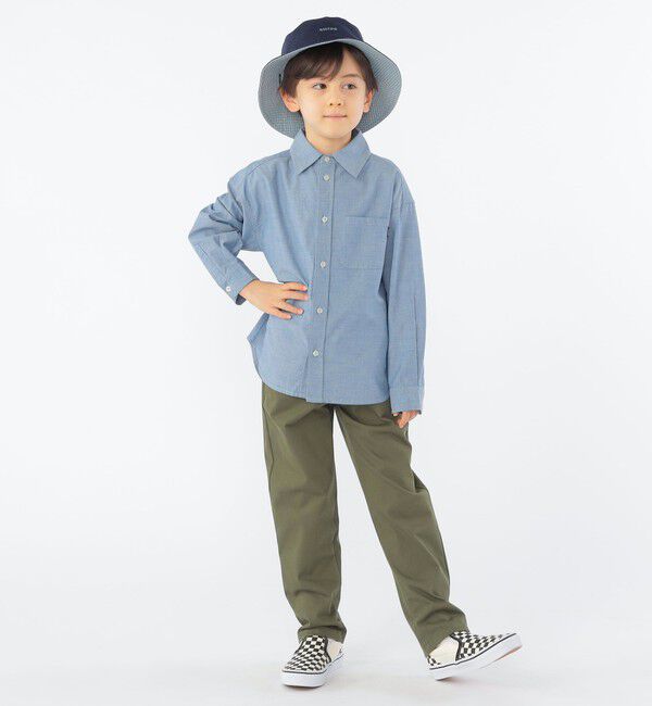 SHIPS KIDS「SHIPS KIDS:100～130cm / ボタンダウン リラックス 長袖 シャツ」|シャツ・ブラウス|