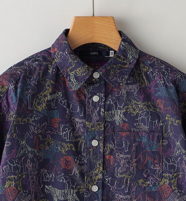 SHIPS KIDS「SHIPS KIDS:100～130cm / ボタンダウン リラックス 長袖 シャツ」|シャツ・ブラウス|