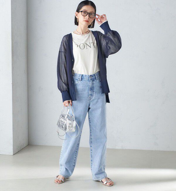 SHIPS for women「〈手洗い可能〉シアー ミドル丈 カーディガン ◇」|カーディガン|