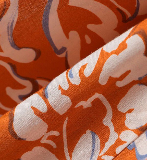 quaranciel「quaranciel:〈洗濯機可能〉リーフプリント セミフレア ロング スカート」|スカート|