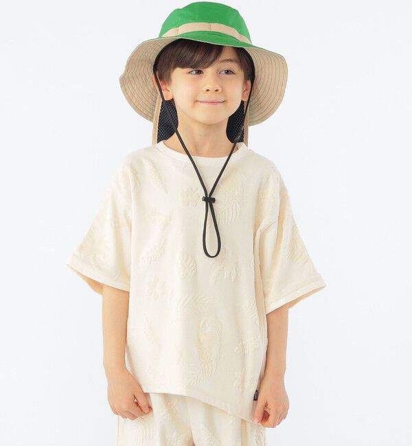 SHIPS KIDS「SHIPS KIDS:100～130cm / パイル ジャカード TEE」|Tシャツ・カットソー|ナチュラル