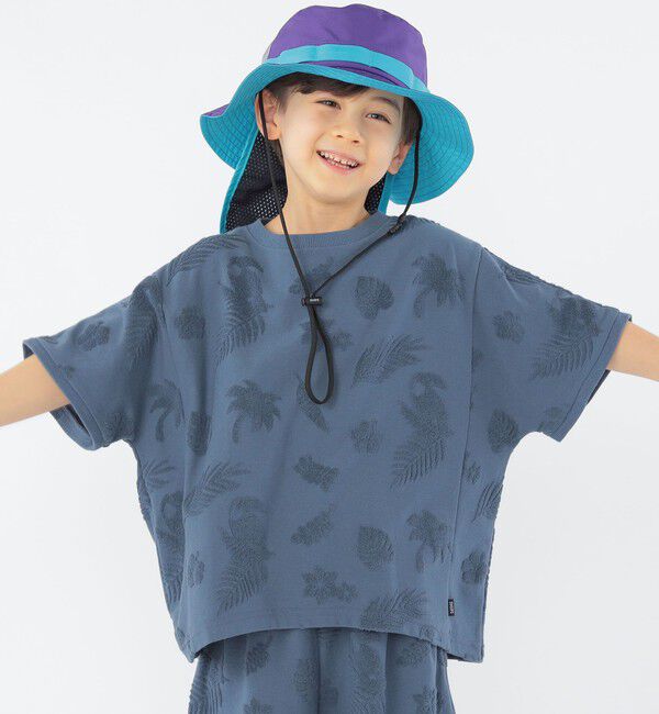 SHIPS KIDS「SHIPS KIDS:100～130cm / パイル ジャカード TEE」|Tシャツ・カットソー|ロイヤルブルー