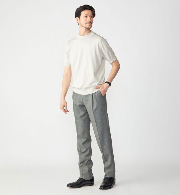 SHIPS「SHIPS: シーアイランド コットン モックネック ニットTシャツ」|Tシャツ・カットソー|