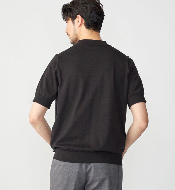 SHIPS「SHIPS: シーアイランド コットン モックネック ニットTシャツ」|Tシャツ・カットソー|