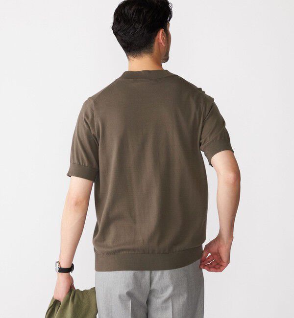 SHIPS「SHIPS: シーアイランド コットン モックネック ニットTシャツ」|Tシャツ・カットソー|