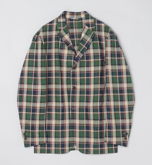 SHIPS Colors 「BARRY BRICKEN:チェック ジャケット(セットアップ対応可能)」|テーラードジャケット|