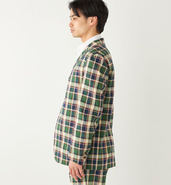 SHIPS Colors 「BARRY BRICKEN:チェック ジャケット(セットアップ対応可能)」|テーラードジャケット|