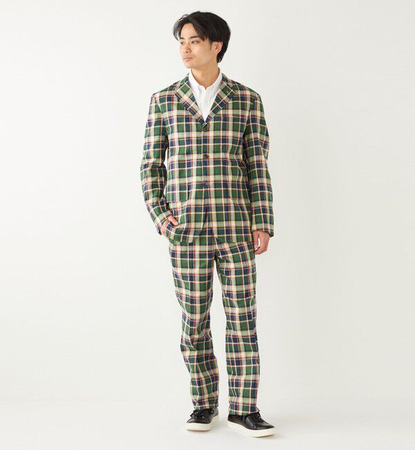 SHIPS Colors 「BARRY BRICKEN:チェック ジャケット(セットアップ対応可能)」|テーラードジャケット|