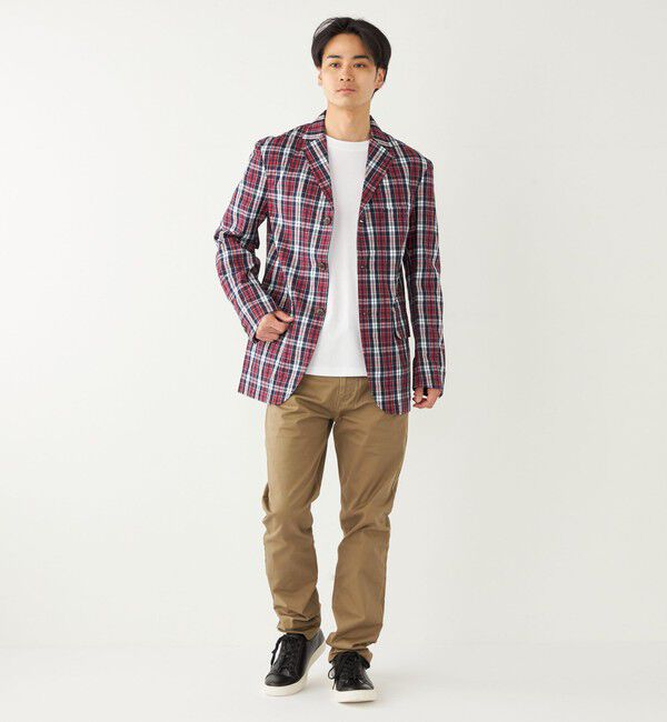 SHIPS Colors 「BARRY BRICKEN:チェック ジャケット(セットアップ対応可能)」|テーラードジャケット|