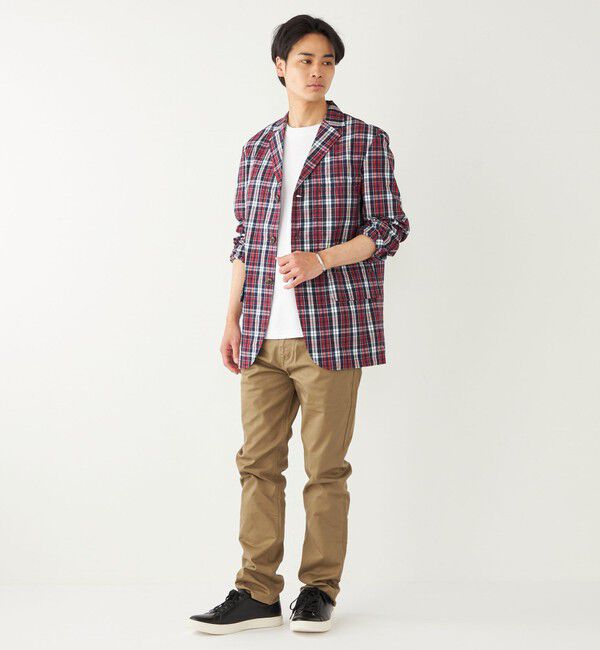 SHIPS Colors 「BARRY BRICKEN:チェック ジャケット(セットアップ対応可能)」|テーラードジャケット|