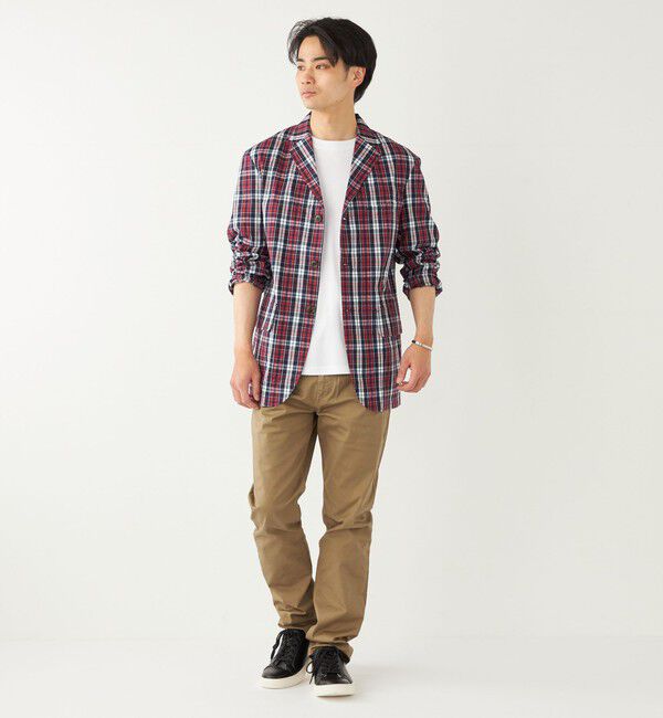 SHIPS Colors 「BARRY BRICKEN:チェック ジャケット(セットアップ対応可能)」|テーラードジャケット|